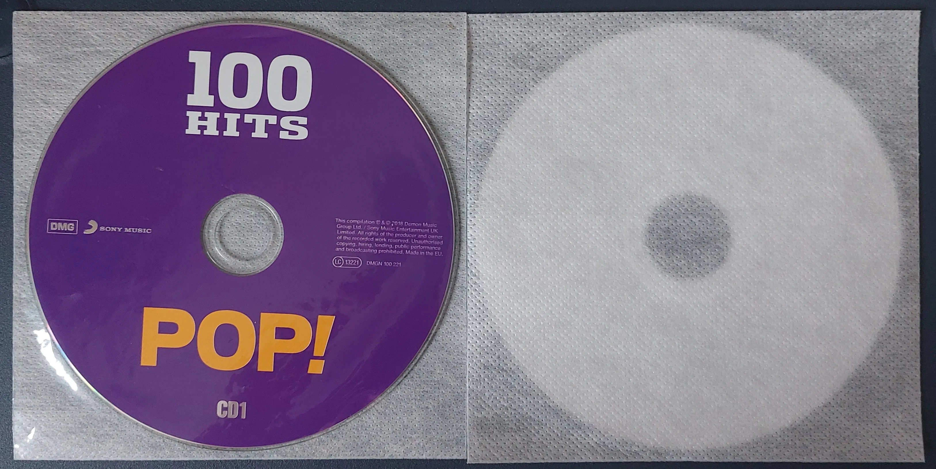 10 Japanese Fabric Clear-front Inners - CD/DVD/BD/UHD