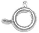 1/4" Gold, Spring Ring, Steel, #P-1132
