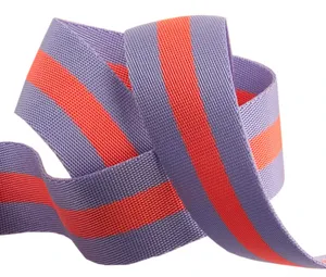 1.5" Striped Nylon Webbing from Tula Pink Yardage - Sold by the 1/4 Yard