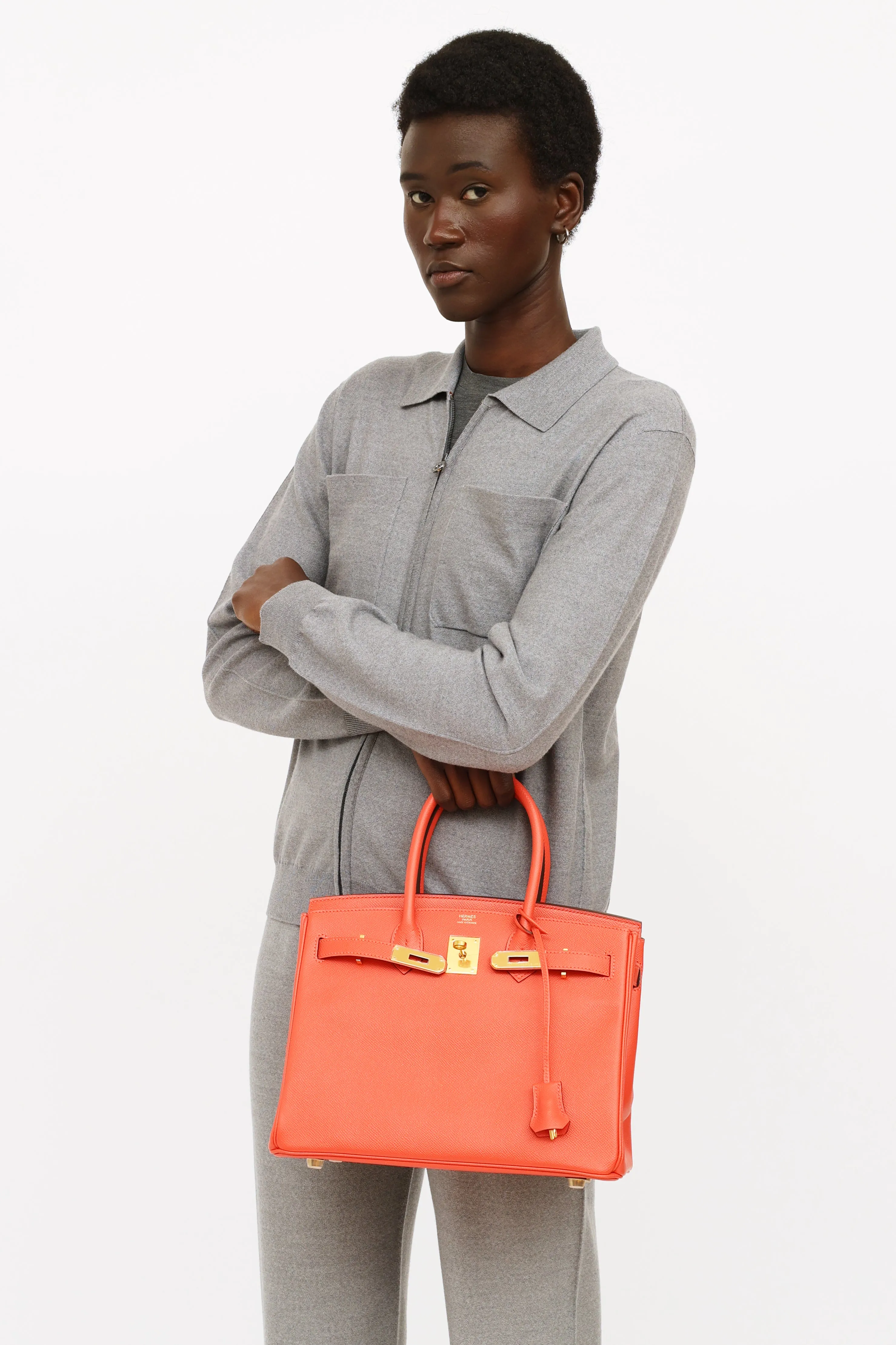 2016 Rose Jaipur Epsom Leather Birkin 30 Bag