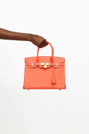 2016 Rose Jaipur Epsom Leather Birkin 30 Bag