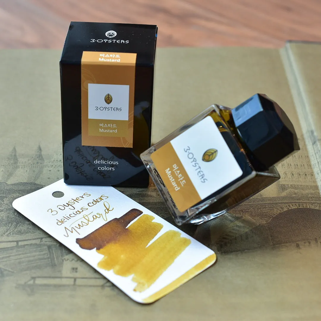 3 Oysters Mustard Ink Bottle