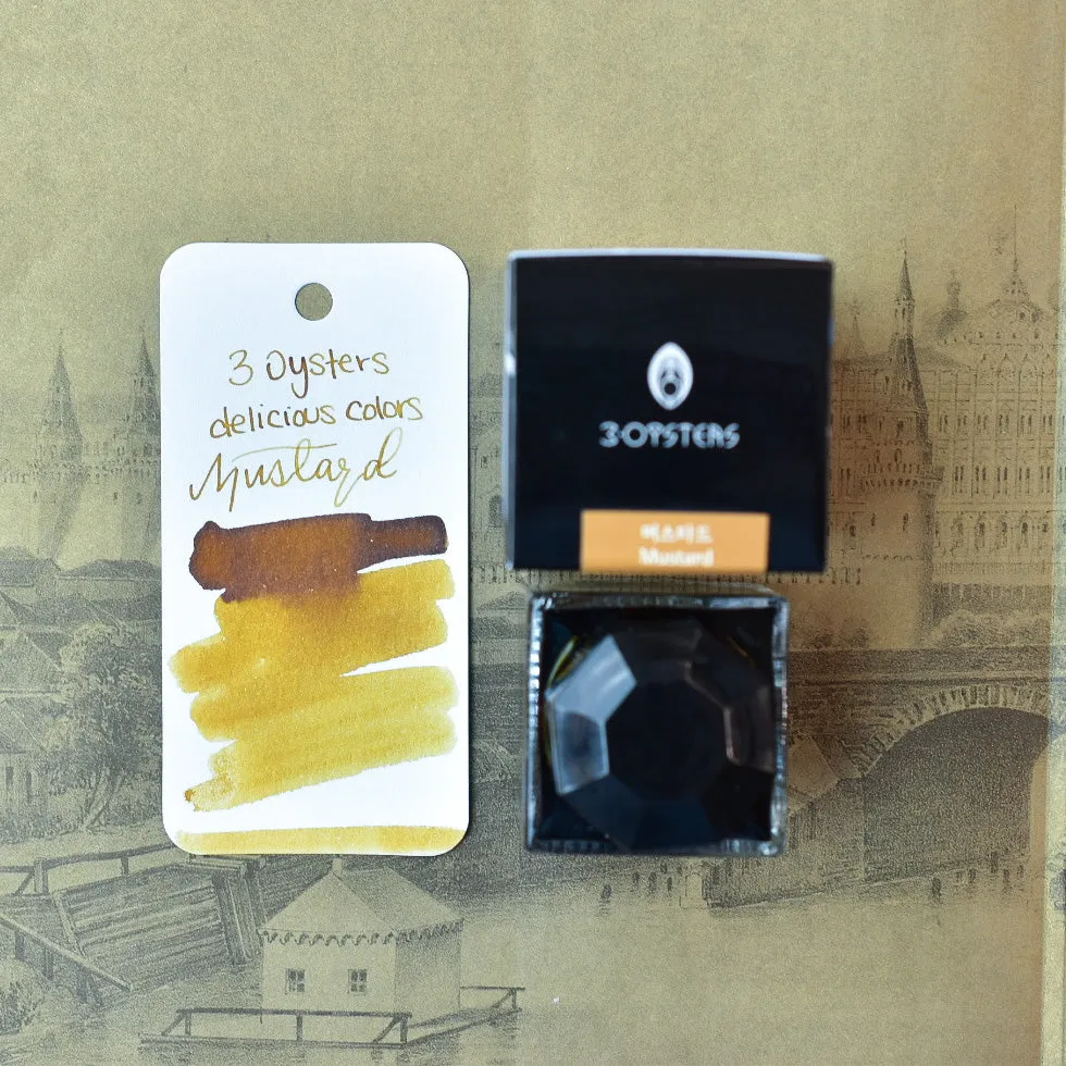 3 Oysters Mustard Ink Bottle
