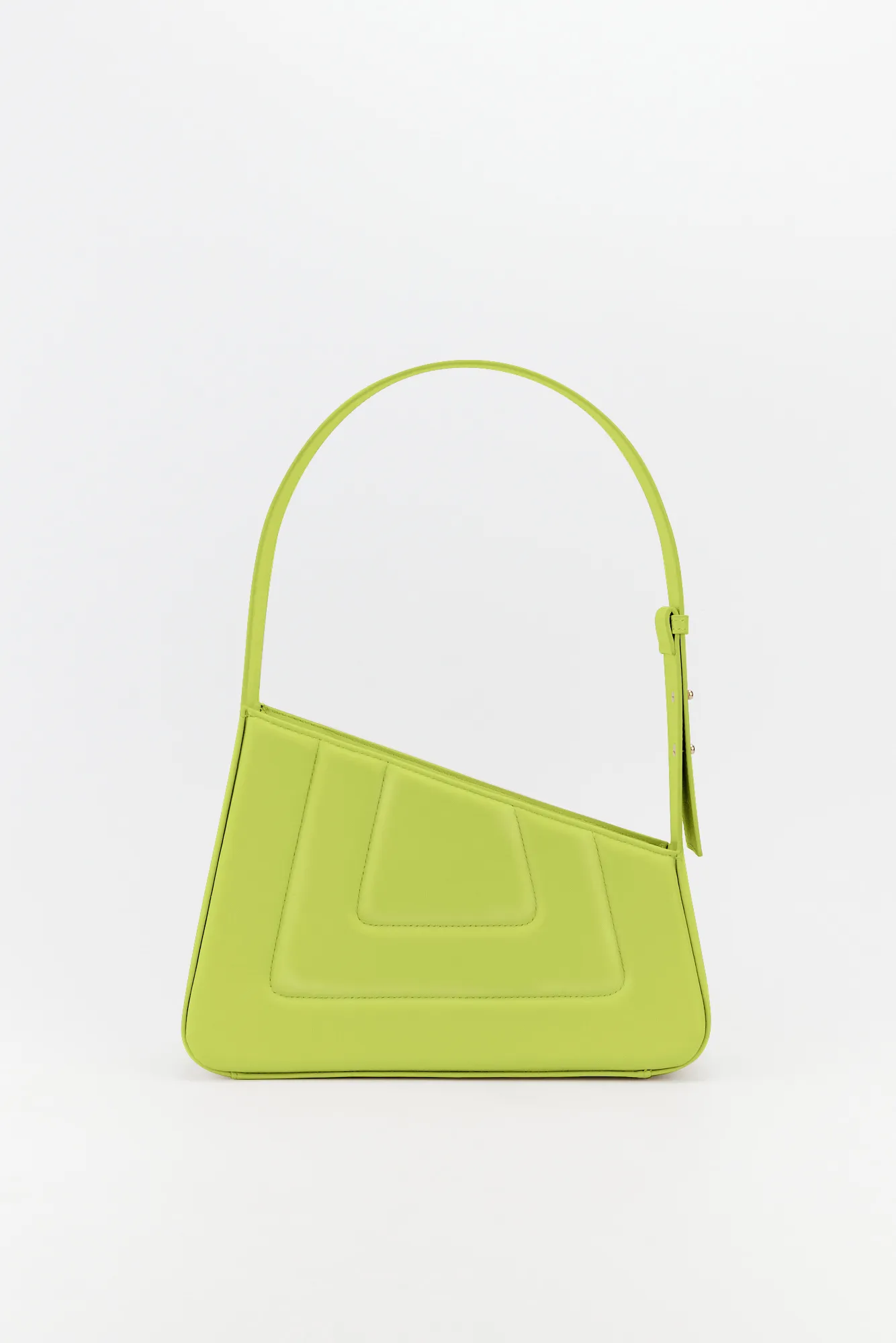 Anis Asymmetric Leather Quilted Bag
