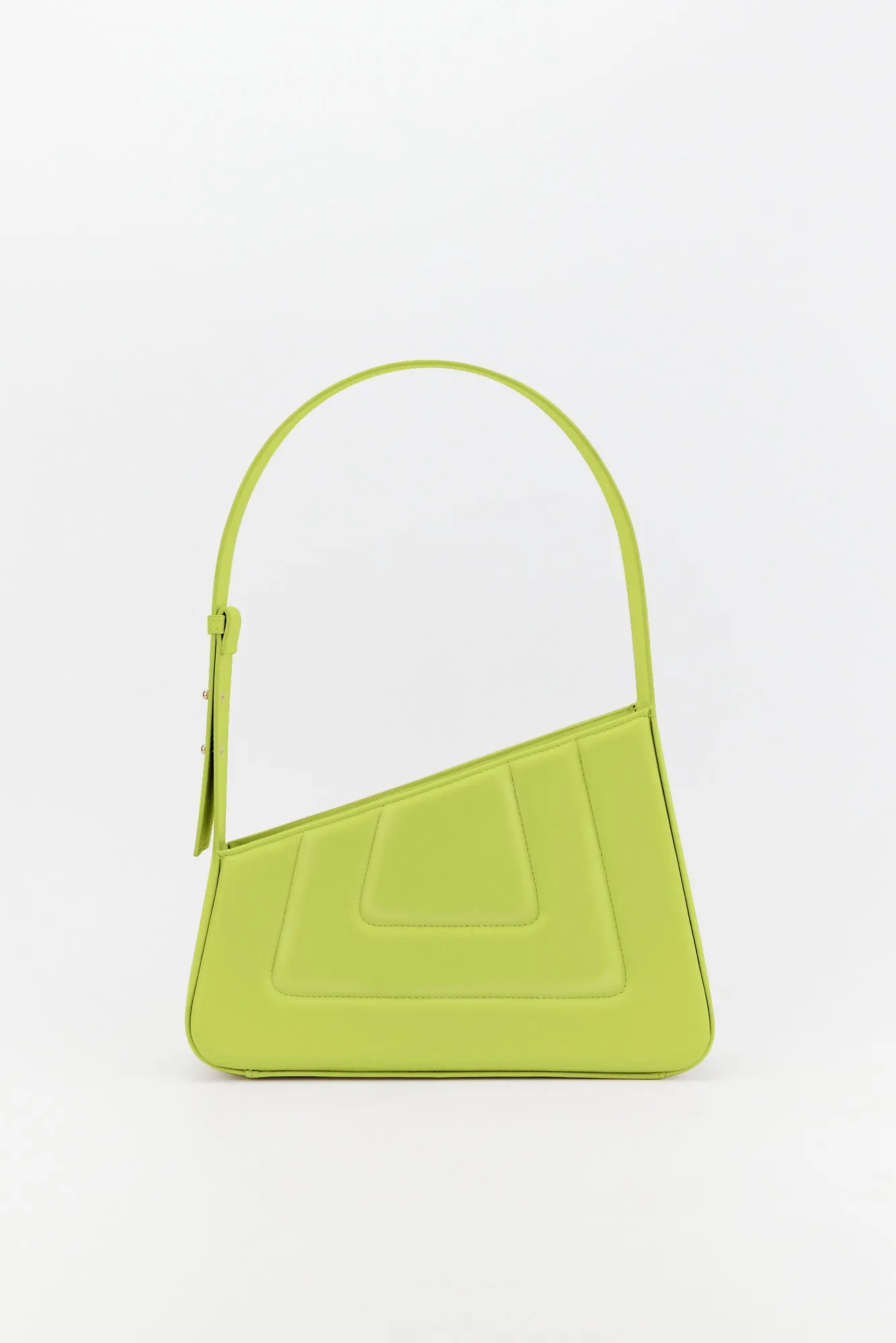 Anis Asymmetric Leather Quilted Bag