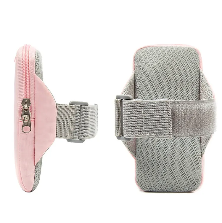B052 Running Phone Waterproof Arm Bag Coin Pouch Outdoor Sports Fitness Phone Bag(Pink)