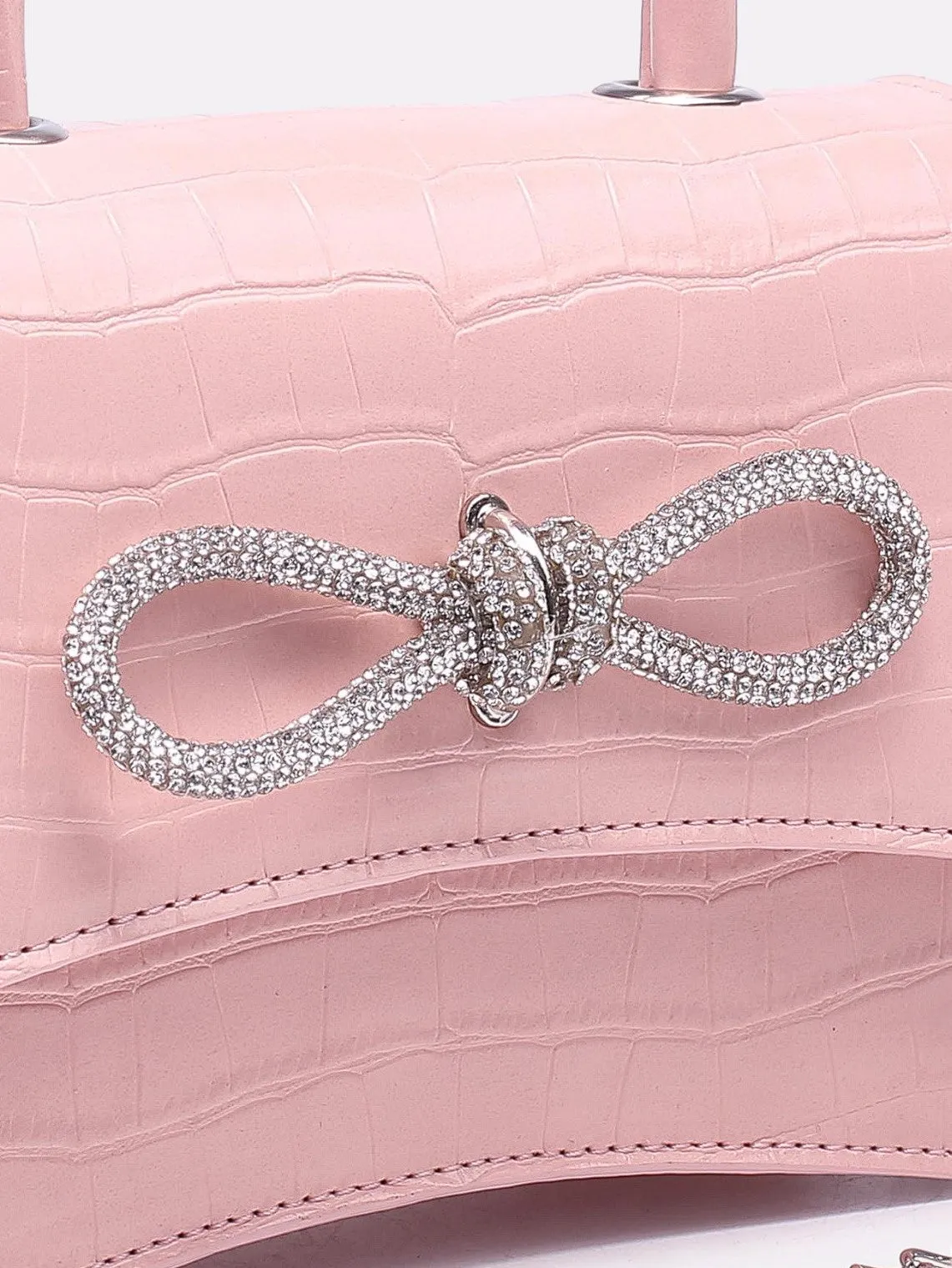 Billie Mini Bow Bag Patent Pink