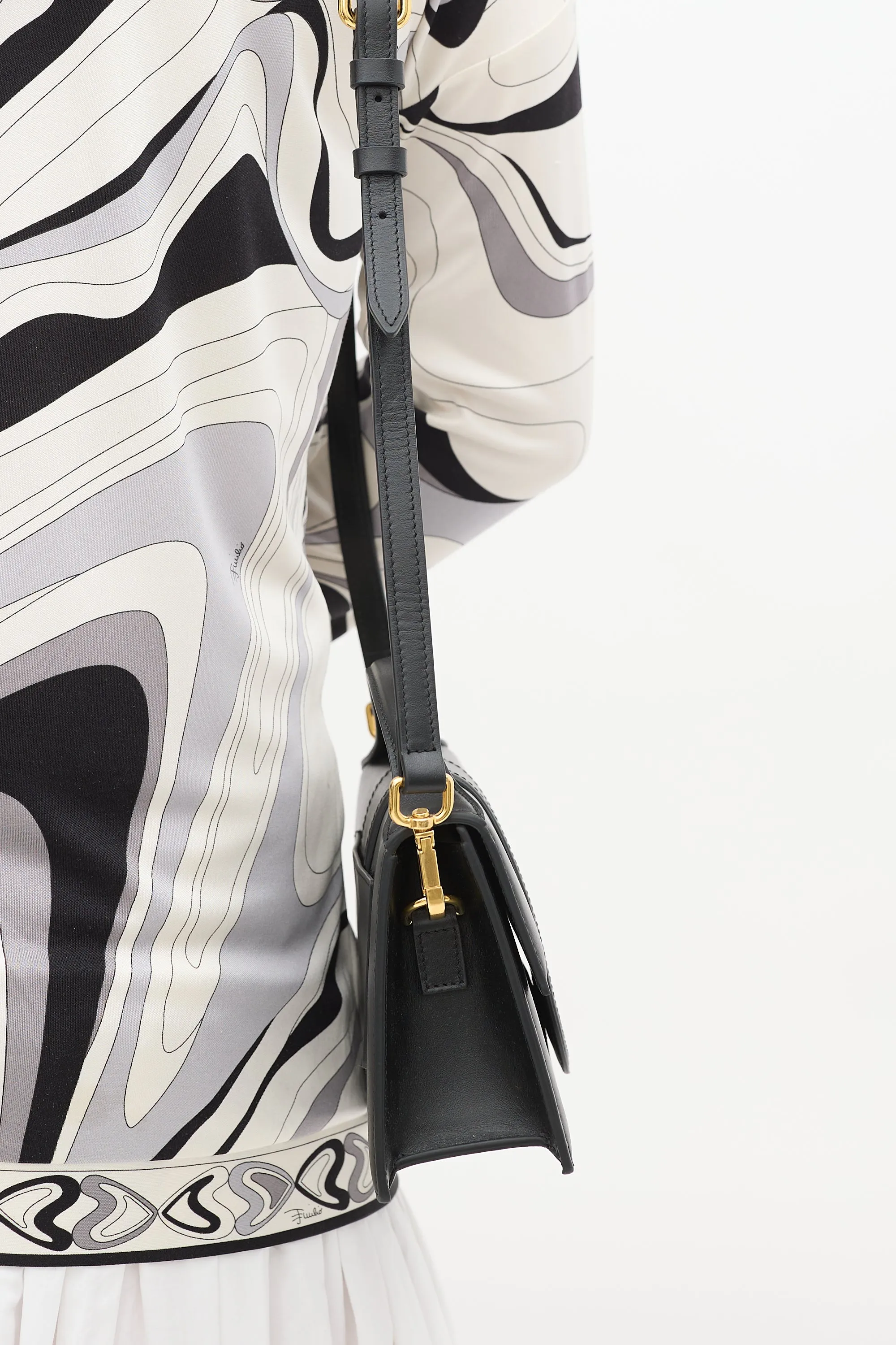 Black Leather Le Grand Bambino Bag