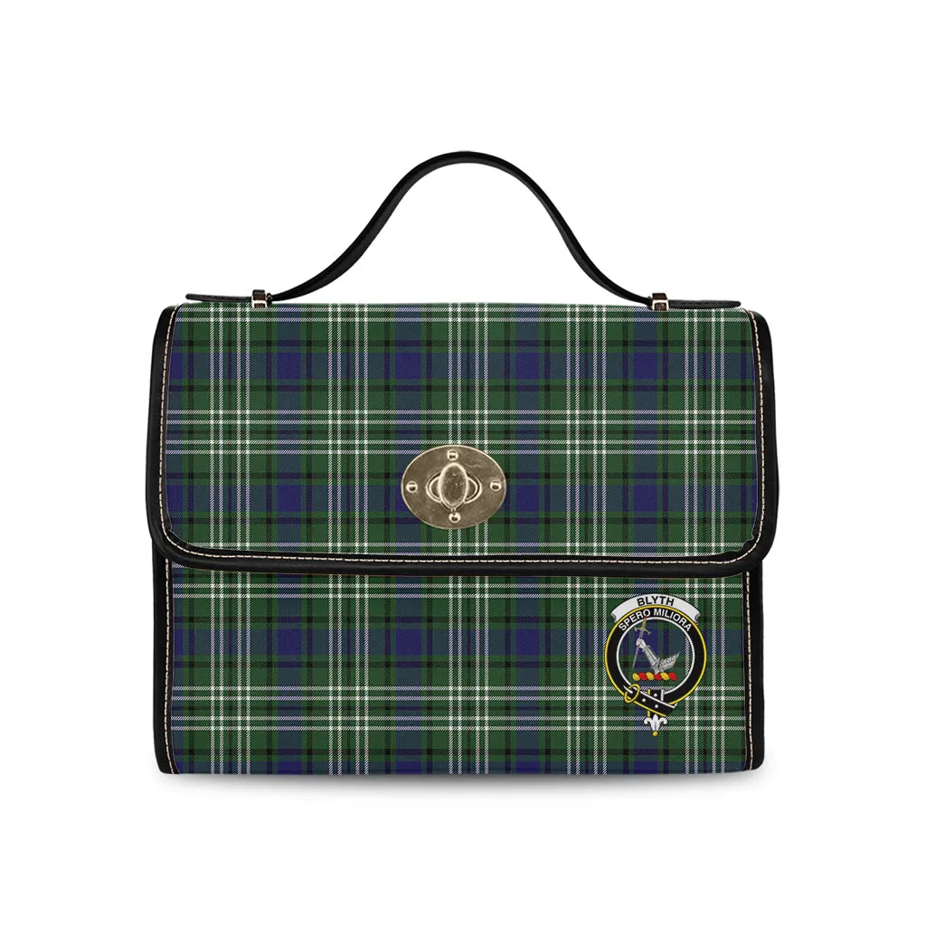 Blyth Tartan Waterproof Canvas Bag with Family Crest
