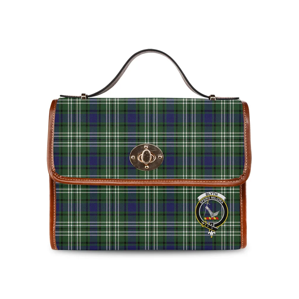 Blyth Tartan Waterproof Canvas Bag with Family Crest