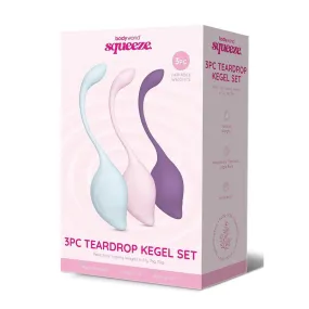 Bodywand Squeeze 3pc Teardrop Kegel Set - Weighted Kegel Set
