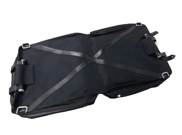 Boot Rack Bag, Black with Red Piping - 124