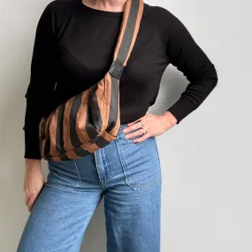 Brixton Stripe Print Small Sling Bag