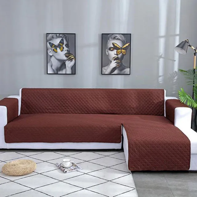 Brown Corner Couch Protector