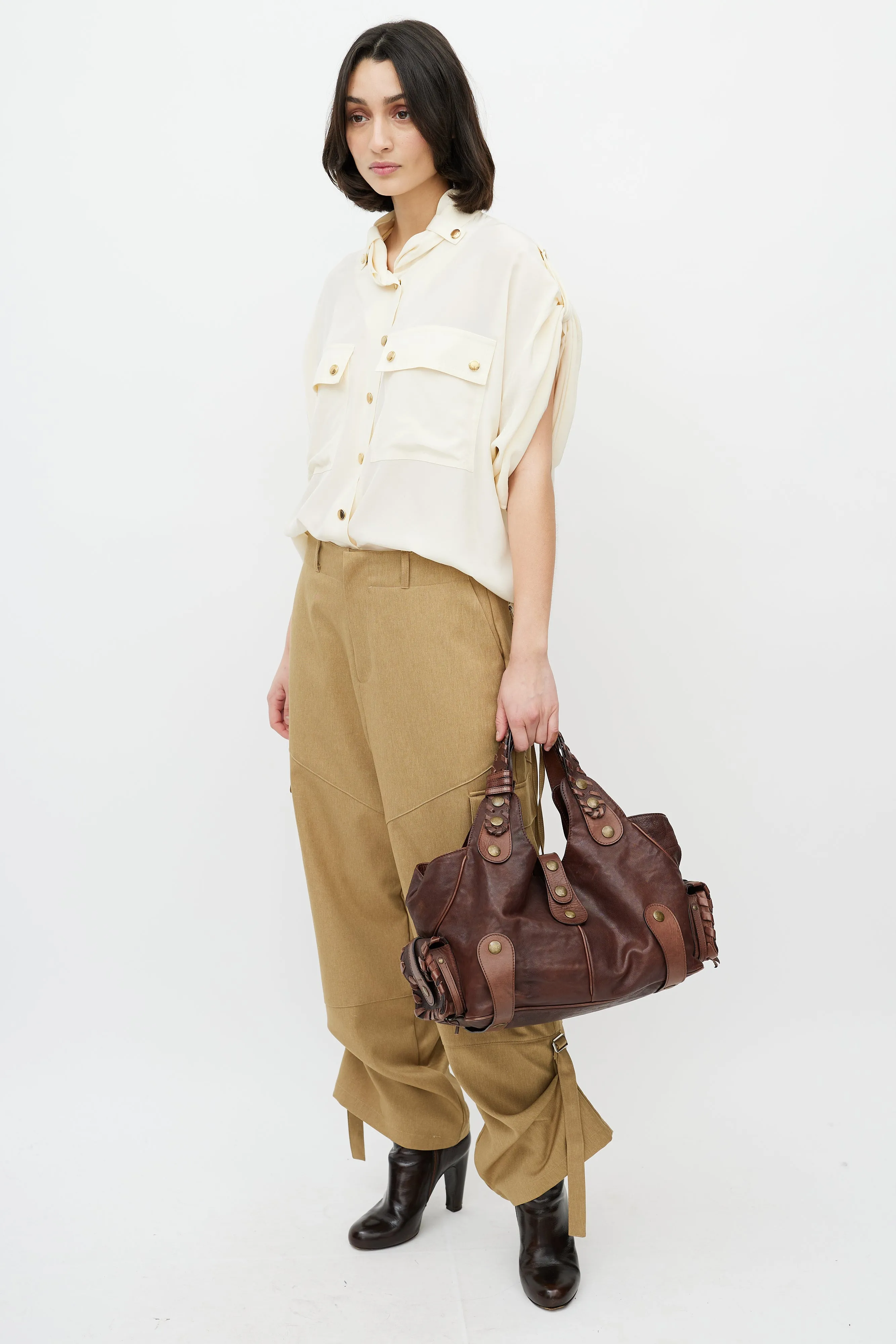Brown Leather Silverado Bag