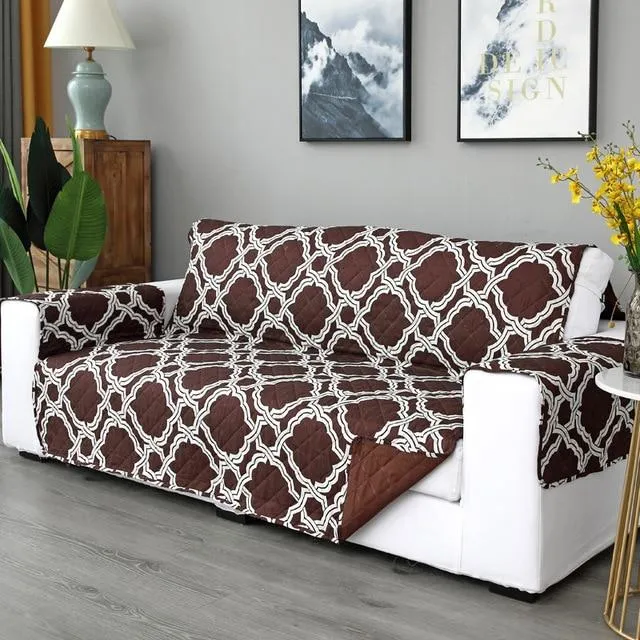Brown Mosaic Couch Protector