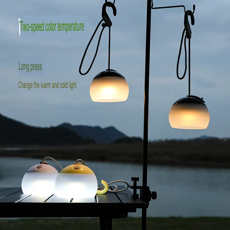 Camping light waterproof high brightness LED camping light multifunctional atmosphere light Type-c rechargeable hanging light outdoor light