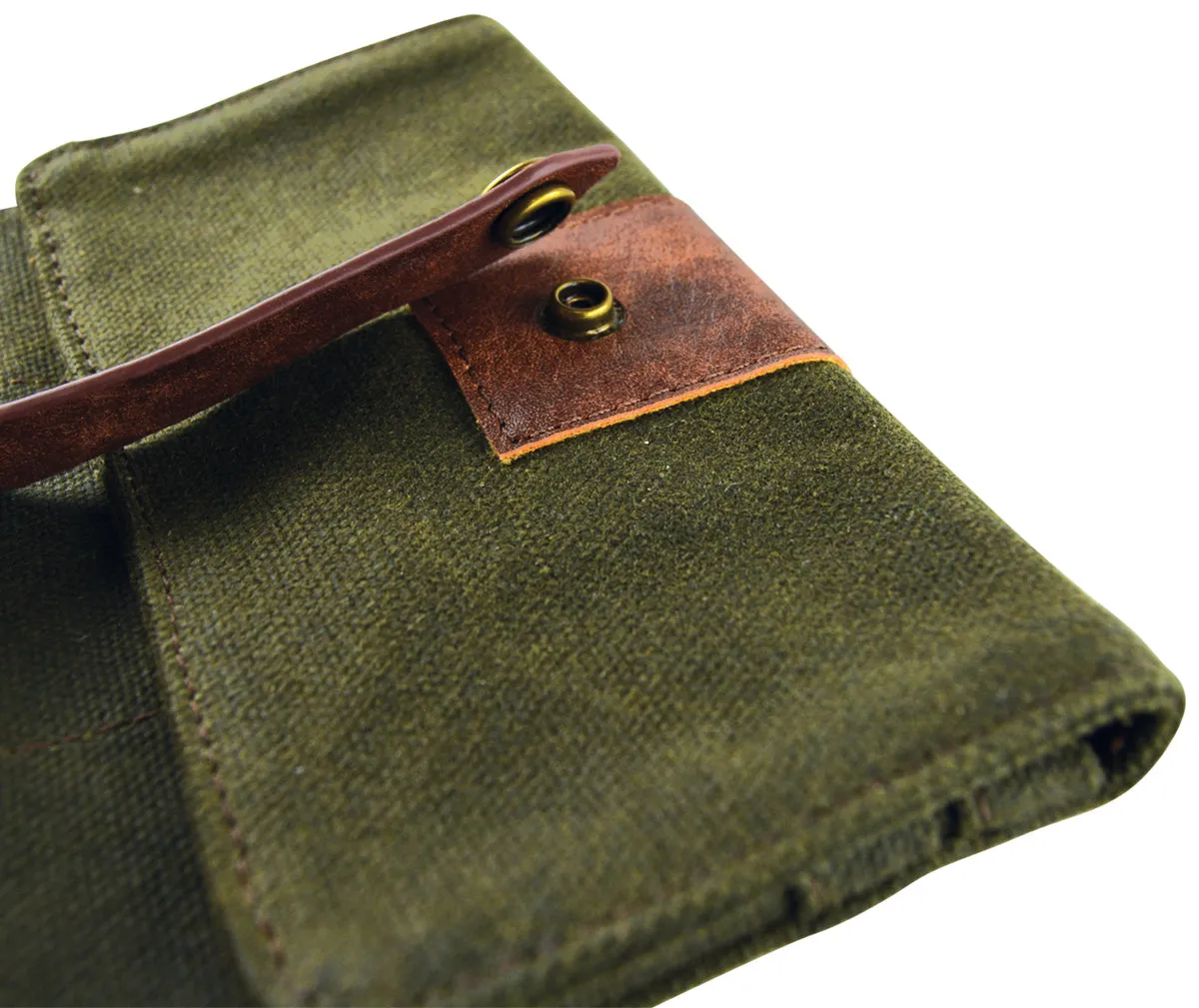 Canvas Tobacco Accessories Bag with Leather Strap - 6 Pieces Per Retail Ready Display 22541