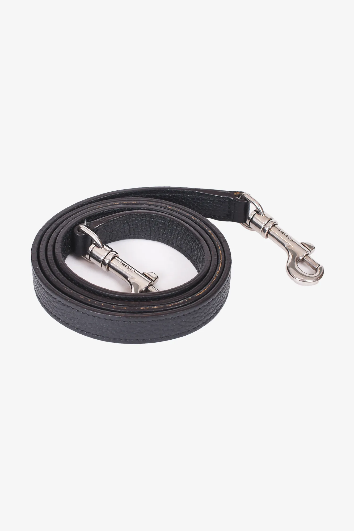 Celine 2014 Black Leather Nano Luggage Bag with Strap