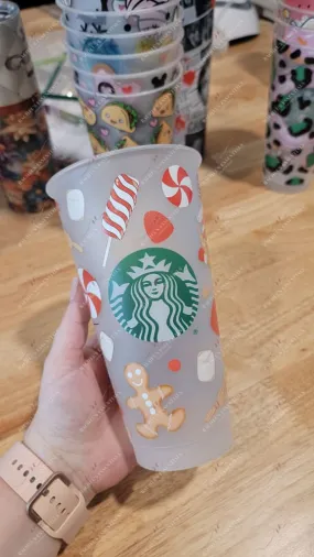 Christmas cold cup logo