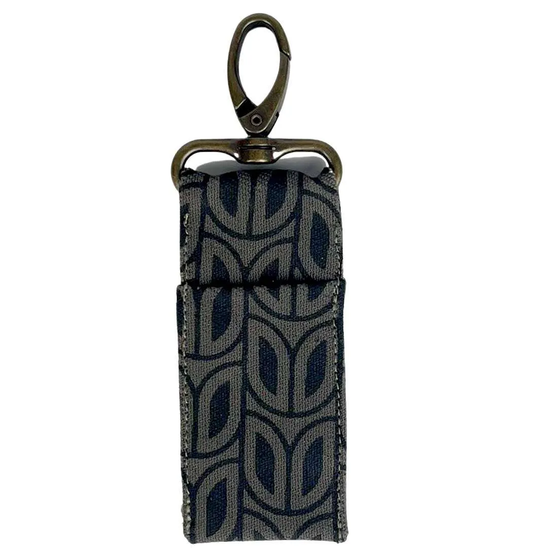 Cotton Canvas Lip Balm Bag - Brown