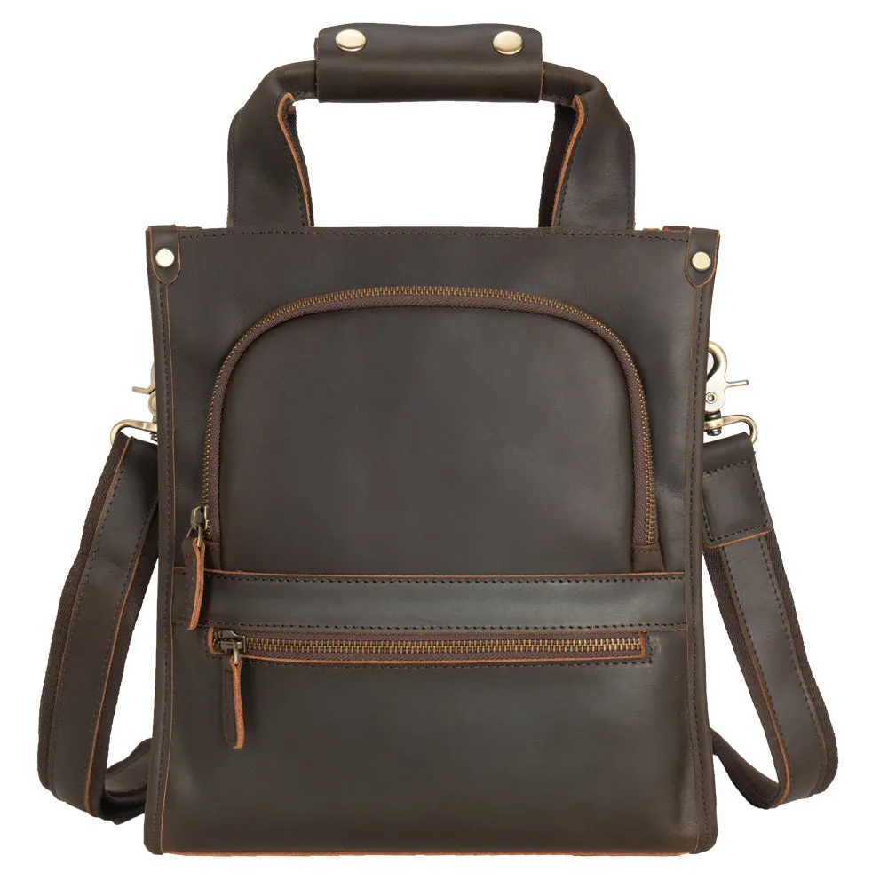 Crazy Horse Leather Shoulder Bag Messenger Bag