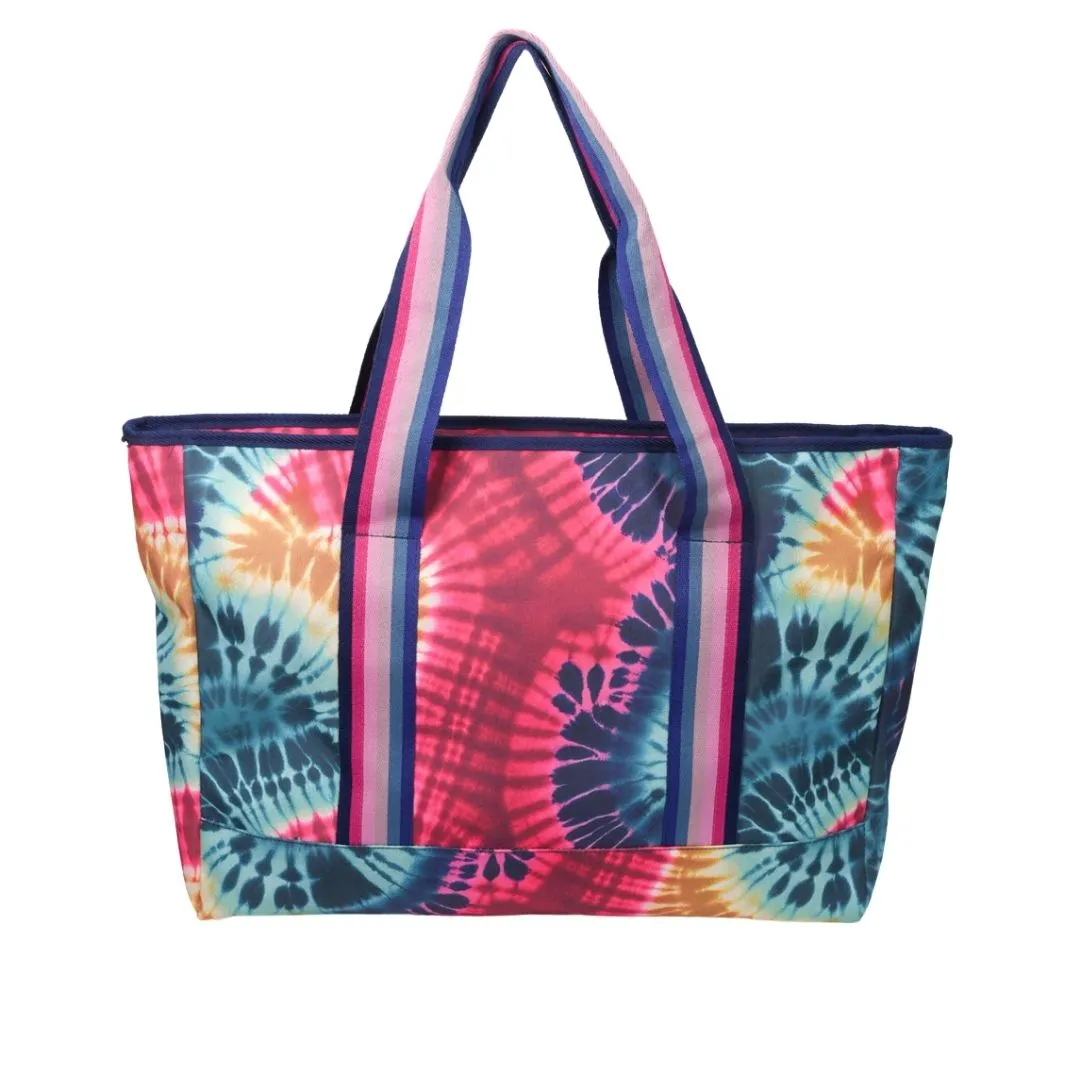 Deep Shades of Tie Dye Tote Bag