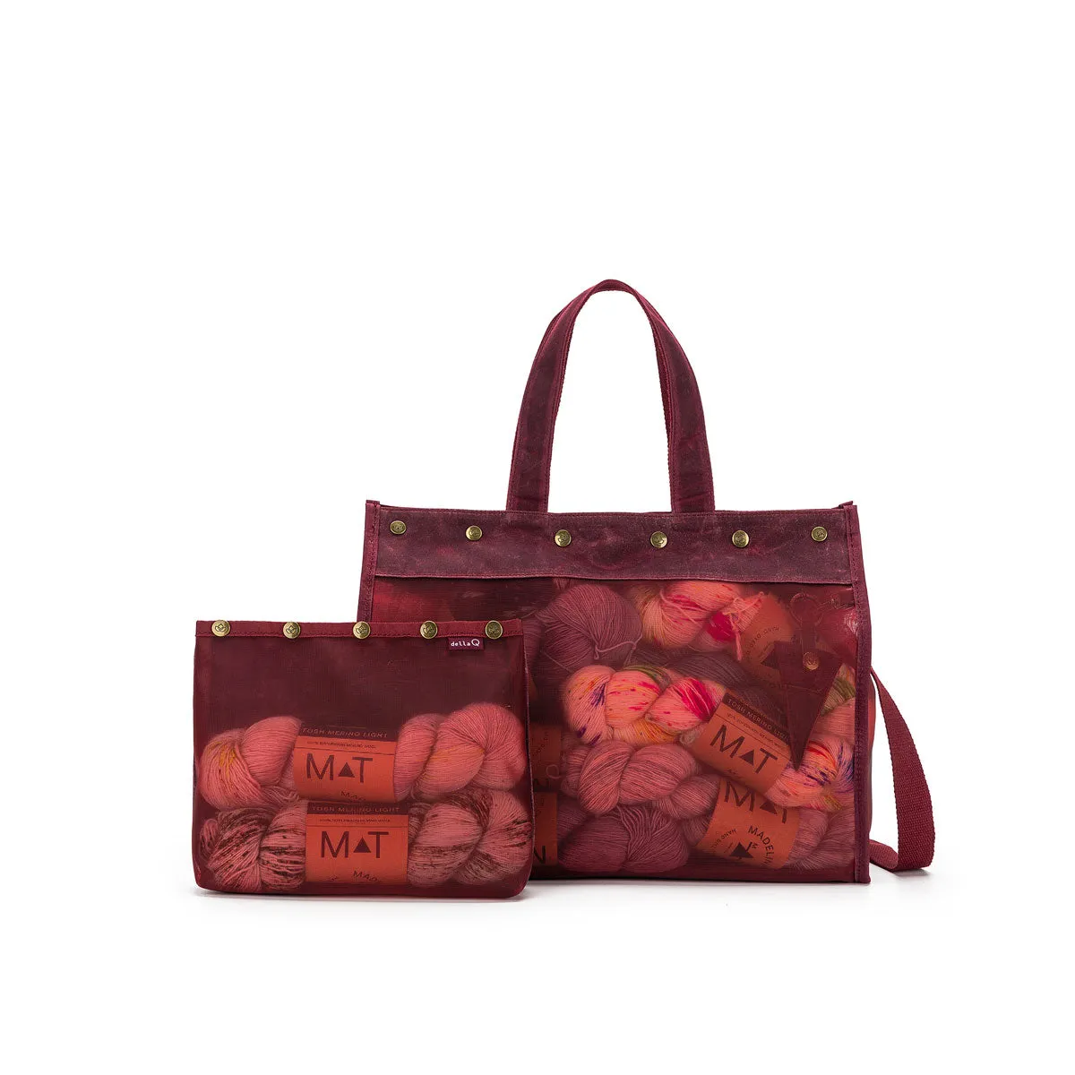 della Q Maker's Mesh Tote - Teal