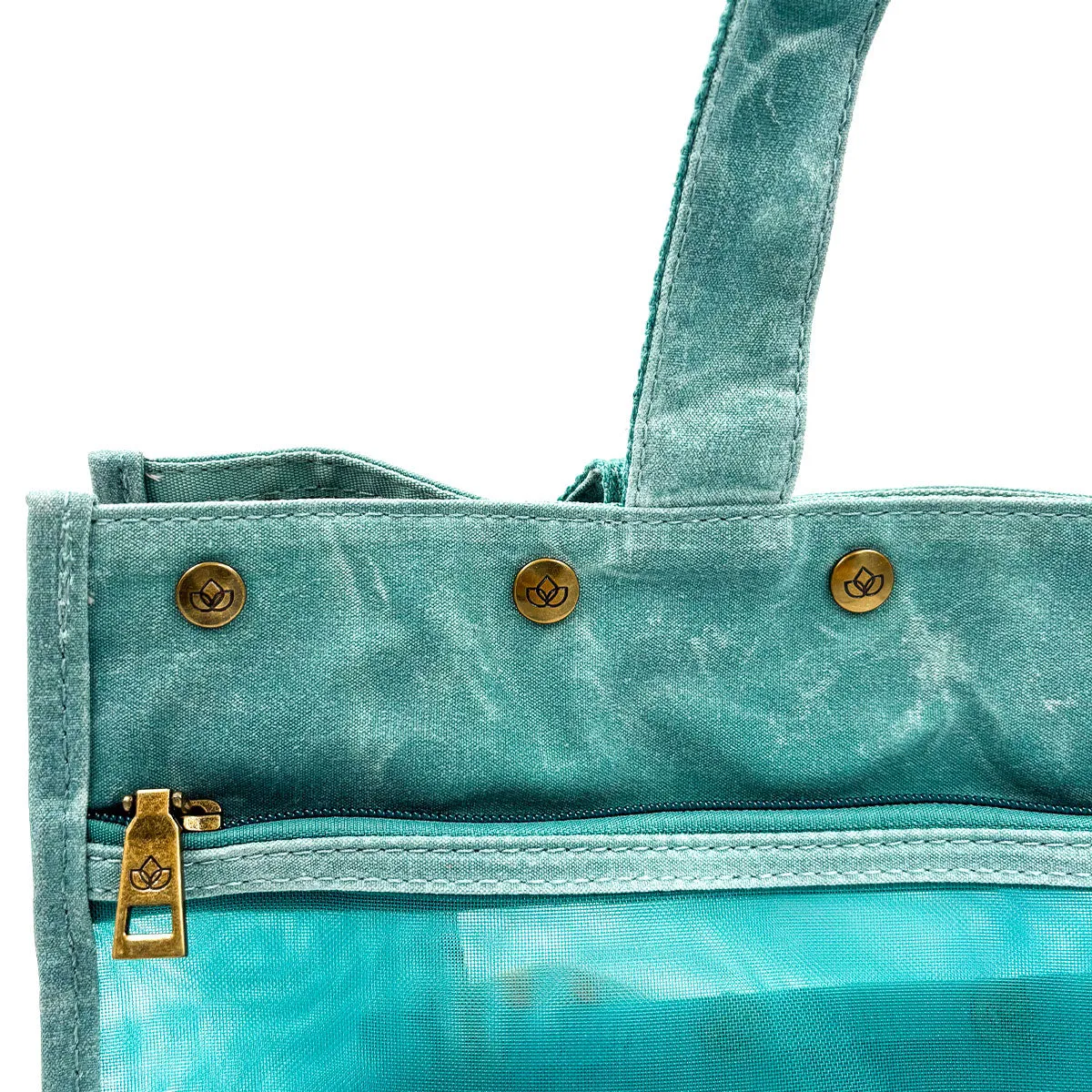 della Q Maker's Mesh Tote - Teal