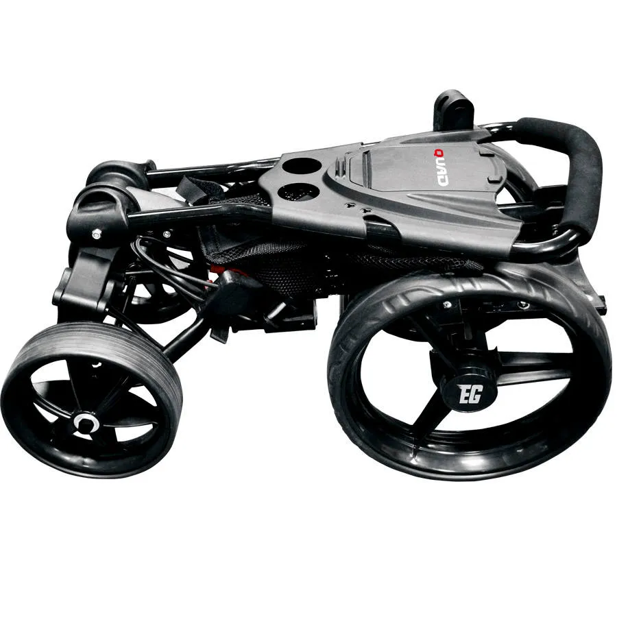 EzeGlide Compact Quad Push Golf Trolley Black