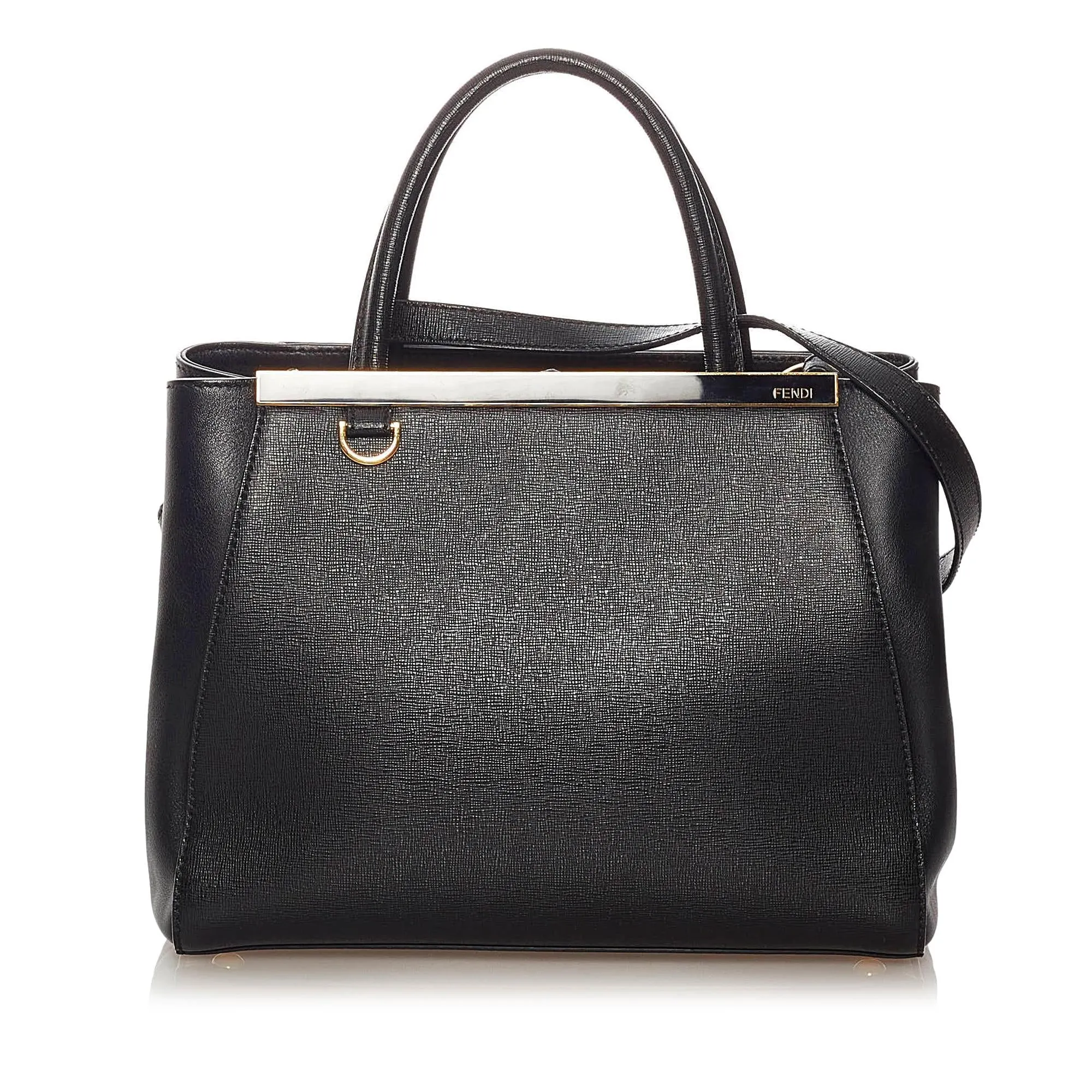 Fendi Petit 2Jours Leather Satchel (SHG-27993)