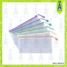 FLEXI PENCIL CASE MY MESH BAG A6 WB-831 (ZIPPER )