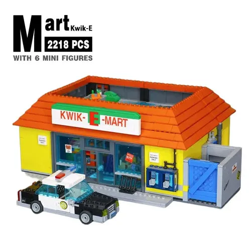 Fun & Eco-Friendly Simpsons Kwik-E-Mart Building Blocks Kit for Kids - 6 Years 