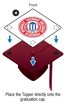 Graduation Time Grad Cap Tassel Topper