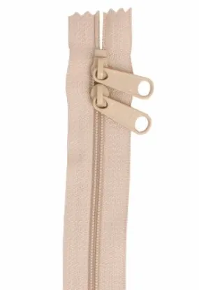 Handbag Zipper double slide 40in Natural