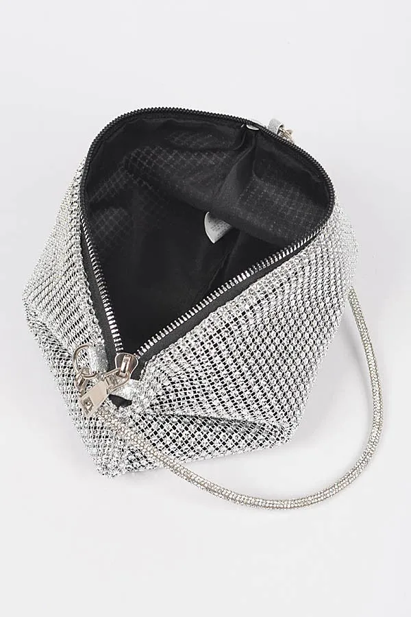 It's A New Year Rhinestone Bag, Silver