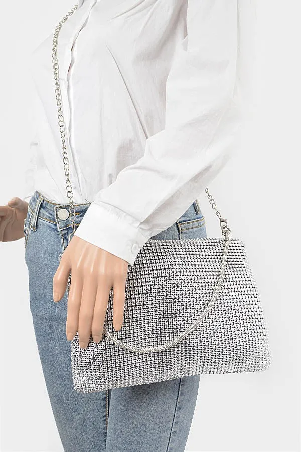 It's A New Year Rhinestone Bag, Silver
