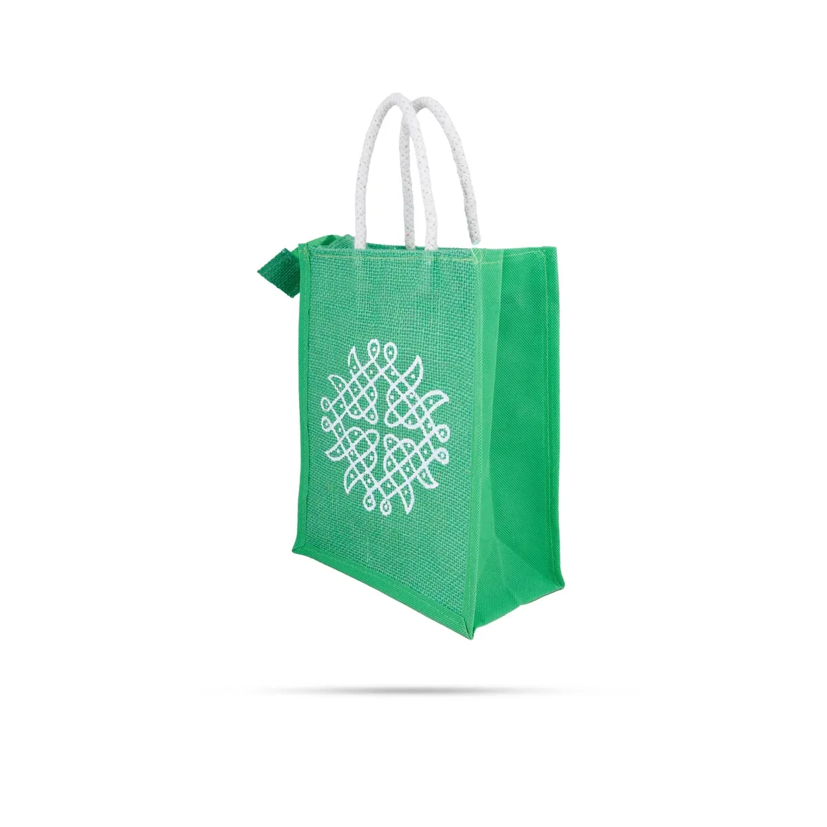 Jute Bag with Zip - 10 x 7 Inches | Handbag/ Tote Bag for Women/ Assorted Colours