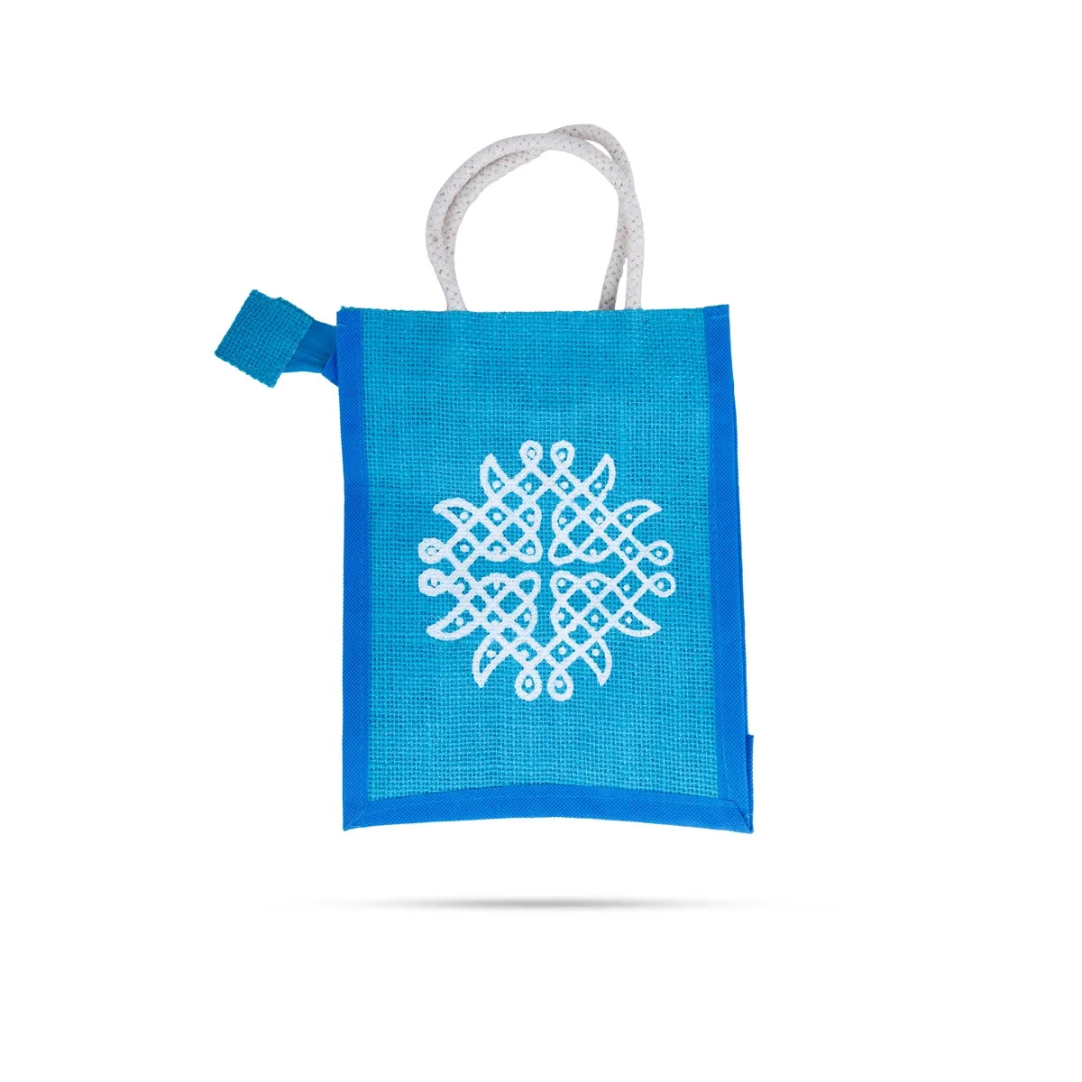 Jute Bag with Zip - 10 x 7 Inches | Handbag/ Tote Bag for Women/ Assorted Colours