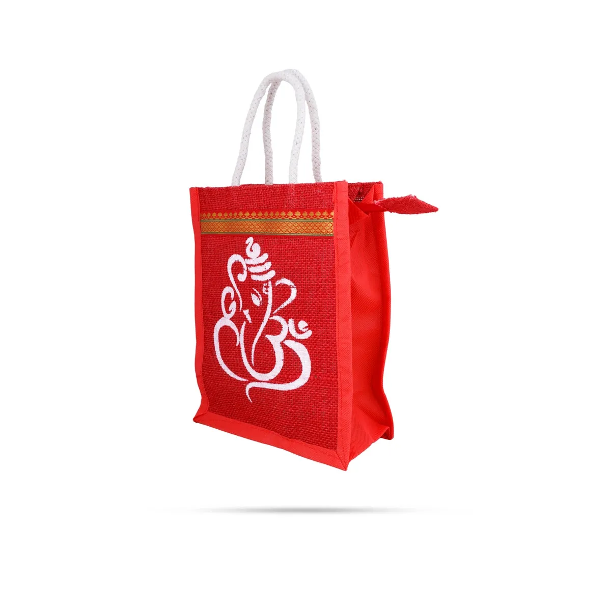 Jute Bag with Zip - 10 x 7 Inches | Handbag/ Tote Bag for Women/ Assorted Colours
