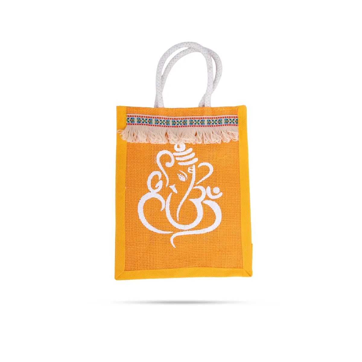 Jute Bag with Zip - 10 x 7 Inches | Handbag/ Tote Bag for Women/ Assorted Colours