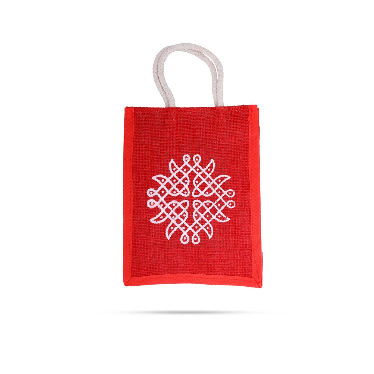 Jute Bag with Zip - 10 x 7 Inches | Handbag/ Tote Bag for Women/ Assorted Colours