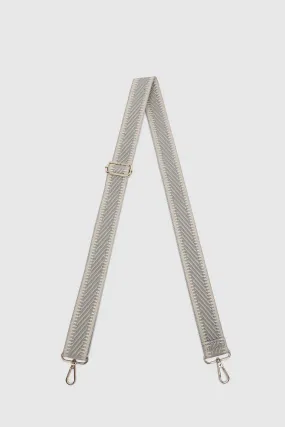 KIKI WEBBING GUITAR STRAP LIGHT GREY