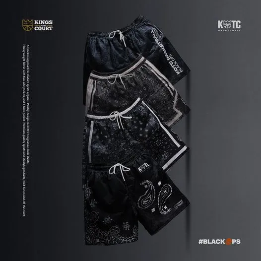KOTC - Black Ops Basketball Paisley Mesh Shorts