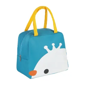 Kuber Industries Pack of 4 Lunch Bag | Lunch Bag for Office | Lunch Bag for College | Reusable Lunch Bag | Lunch Bag for Adults | Tiffin Lunch Bag with Handle | Printed | LYN11-TQE | Turquoise