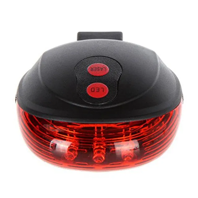 Laser beam led 2 mode bicycle led tail rear  light travel camping bike light