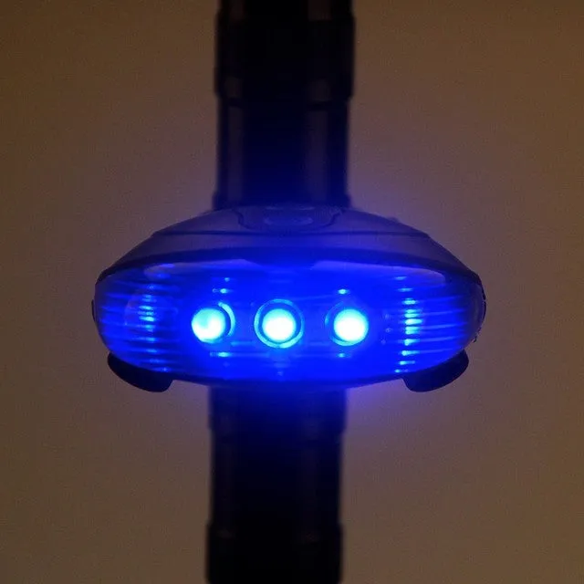 Laser beam led 2 mode bicycle led tail rear  light travel camping bike light
