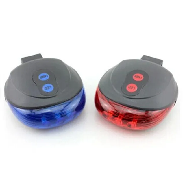 Laser beam led 2 mode bicycle led tail rear  light travel camping bike light