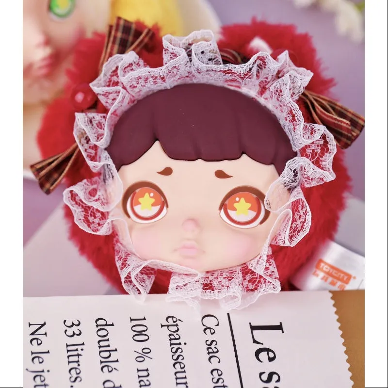 Laura Winter Tea Party Series Plush Headphone Bag Cherry Red Velvet