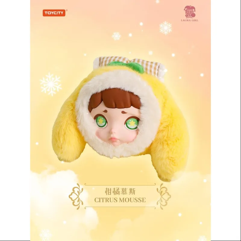 Laura Winter Tea Party Series Plush Headphone Bag Whole Set Opened